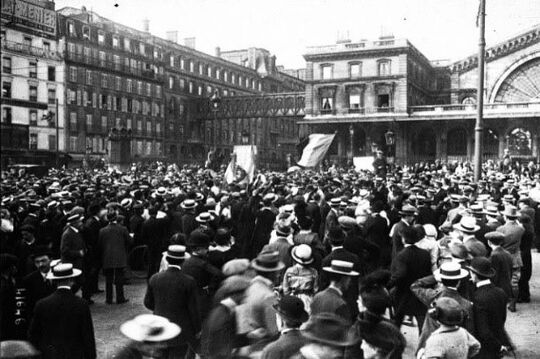 la foule au départ de Tourcoing